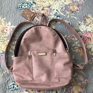 Like NEW Pink Vegan Leather Madden Girl Backpack